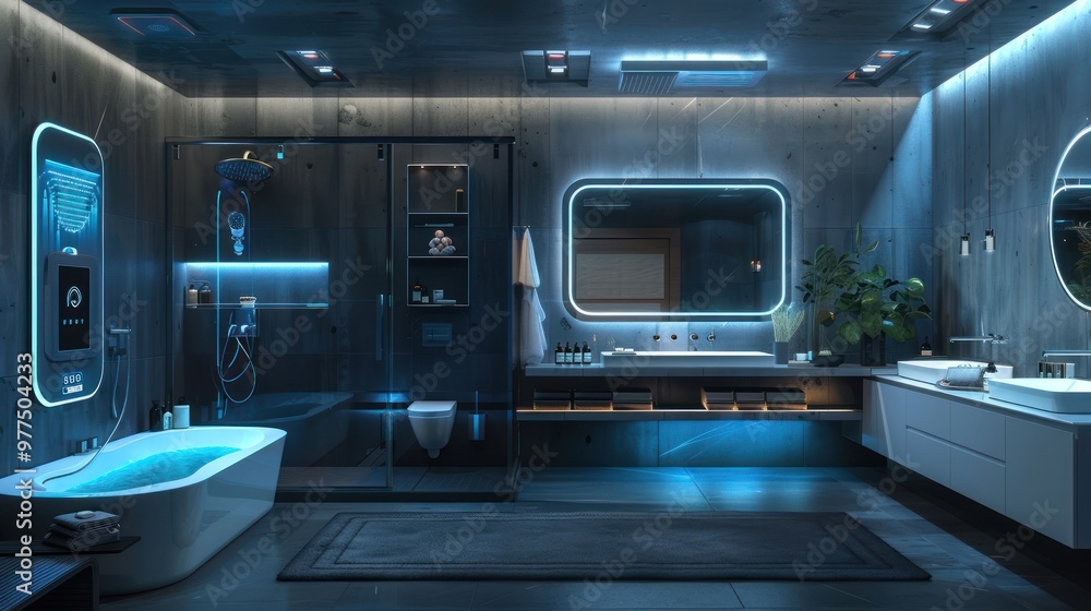 Modern Futuristic Bathroom Interior Design Modern Futuristic Bathroom Interior Design