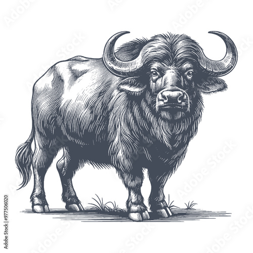 buffalo vector illustration