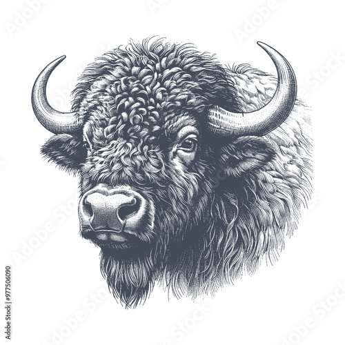 buffalo vector illustration