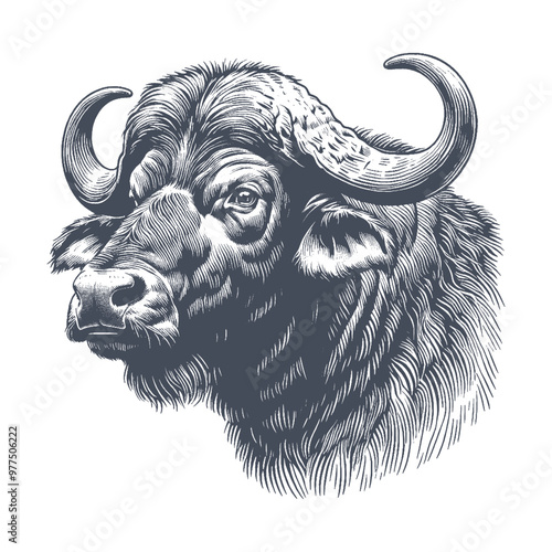 buffalo vector illustration