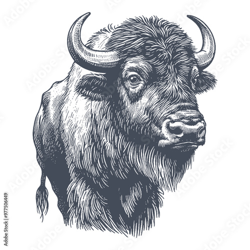 buffalo vector illustration