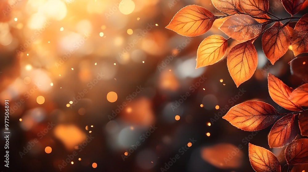 Autumn Leaves Bokeh Background - Warm, Golden Glow Autumn Leaves Bokeh Background - Warm, Golden Glow