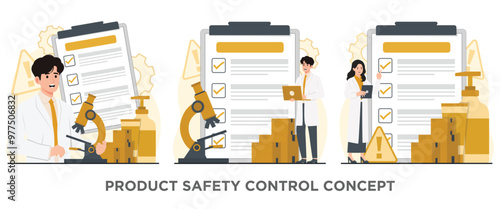 Product safety control quality control concept Safety management safety protocols adherence and strategic