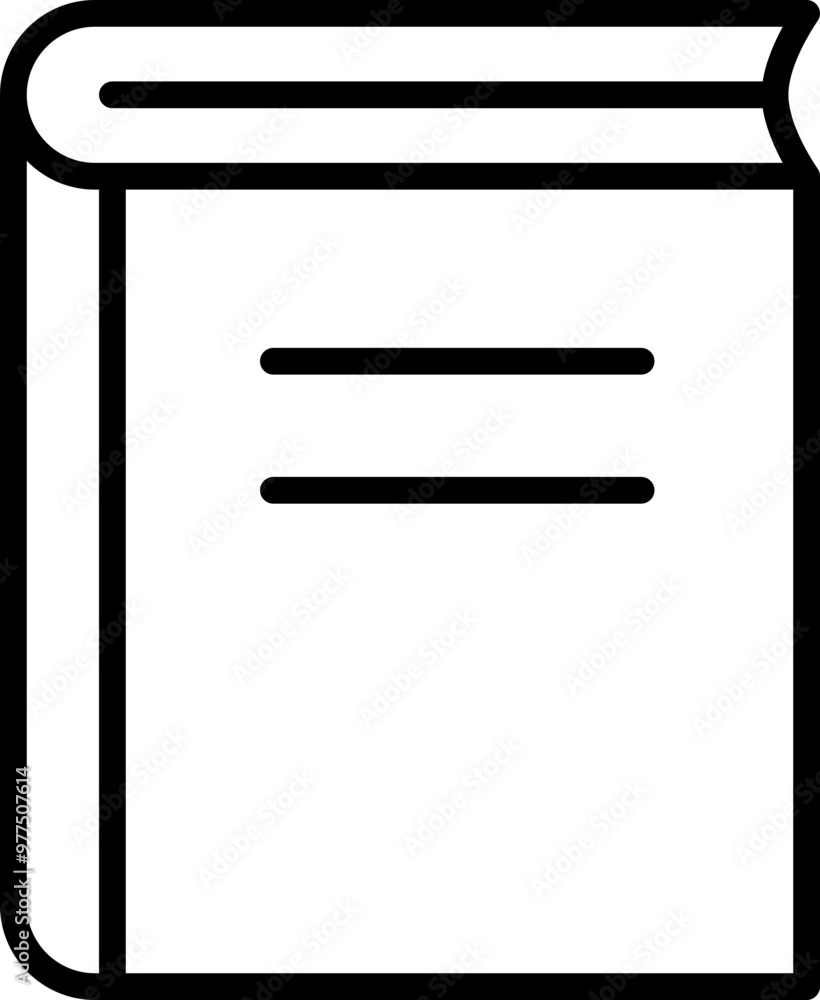 Book Outline Icon Book Outline Icon