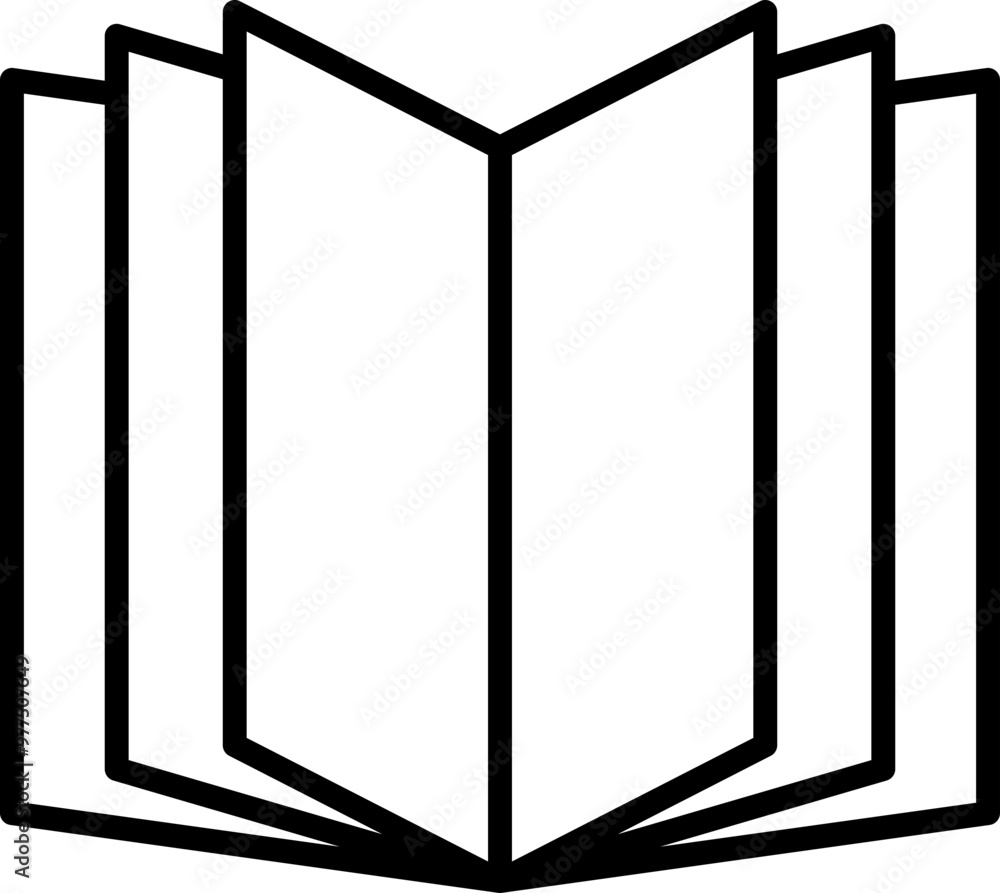 Book Outline Icon Book Outline Icon