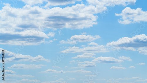 Fototapeta Naklejka Na Ścianę i Meble -  beautiful blue sky with soft white clouds for abstract background