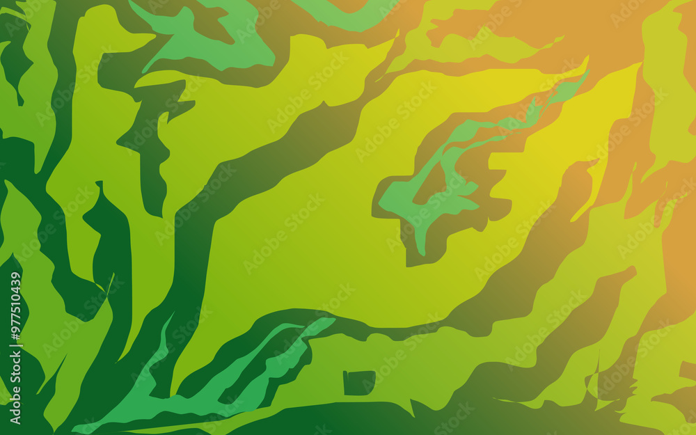 Abstract patterned background illustration with green, yellow and orange gradient colors Abstract patterned background illustration with green, yellow and orange gradient colors