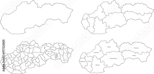 SLOVENIA MAP with its administrative divisions and regions