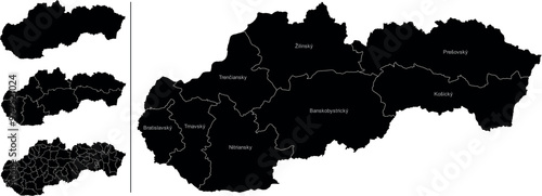 SLOVENIA MAP with its administrative divisions and regions