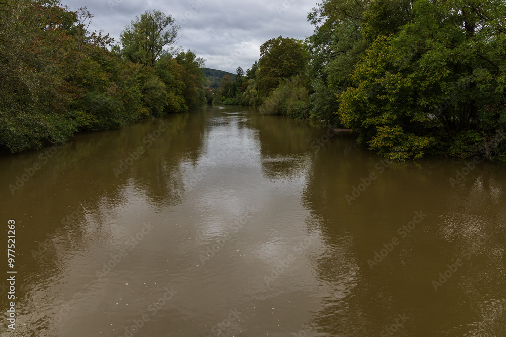 River Svratka and Svitava in the city of Brno, Czech Republic. Diluted water during the rainy season. River Svratka and Svitava in the city of Brno, Czech Republic. Diluted water during the rainy season.