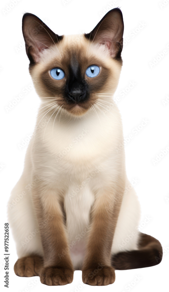 PNG Siamese cat animal mammal.