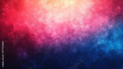 Ethereal Glow - Vibrant Blue and Red Gradient with Soft Textures