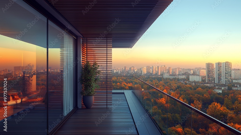There is an awning on the terrace. There is a penthouse on the top floor which has a terrace and has stunning views of the forest. There is an awning on the terrace. There is a penthouse on the top floor which has a terrace and has stunning views of the forest.