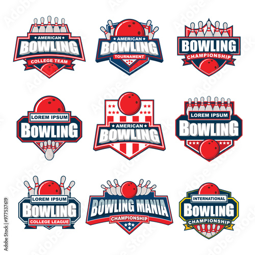 Bowling Mania Logo Bundle.eps