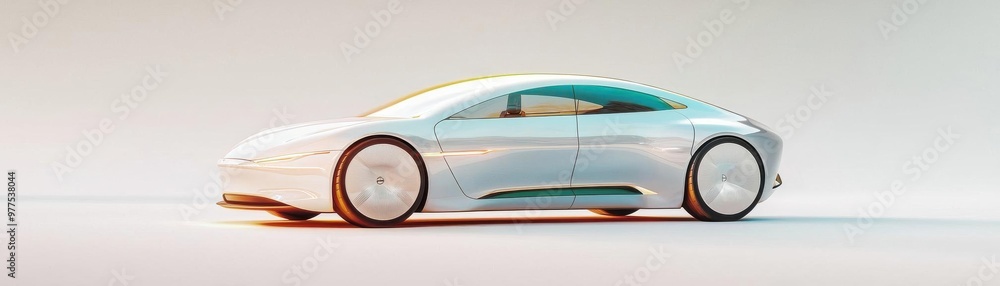 Create a futuristic, sleek car design with advanced technology features ...