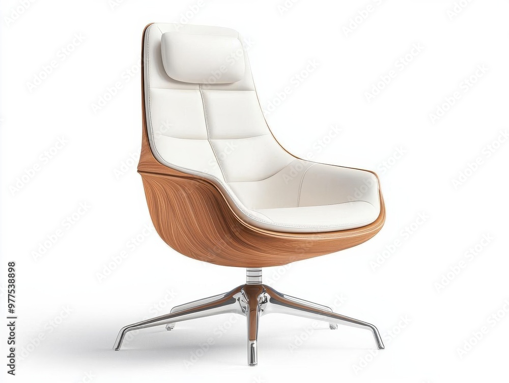 Design a modern, innovative office chair with ergonomic elements and adjustable features, portraying comfort and style, using a photorealistic approach Design a modern, innovative office chair with ergonomic elements and adjustable features, portraying comfort and style, using a photorealistic approach