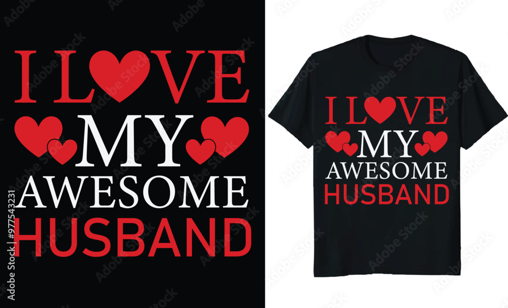 Fototapeta premium valentine's day t shirt design