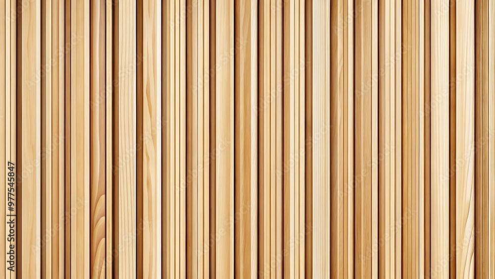 Seamless pattern of modern wooden lath wall paneling with vertical slats for background texture Seamless pattern of modern wooden lath wall paneling with vertical slats for background texture