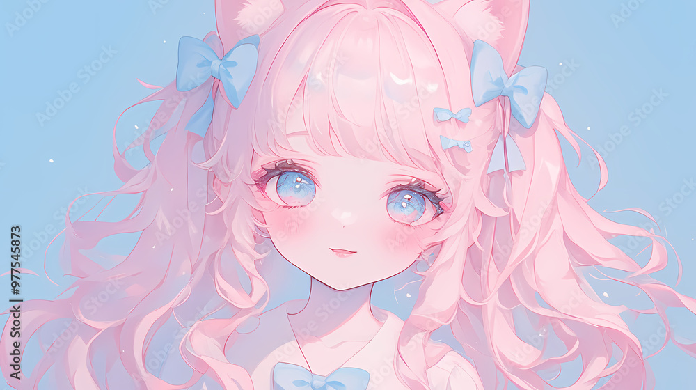 Adorable Chibi Anime Girls in Love – Kawaii Couple Art Adorable Chibi Anime Girls in Love – Kawaii Couple Art