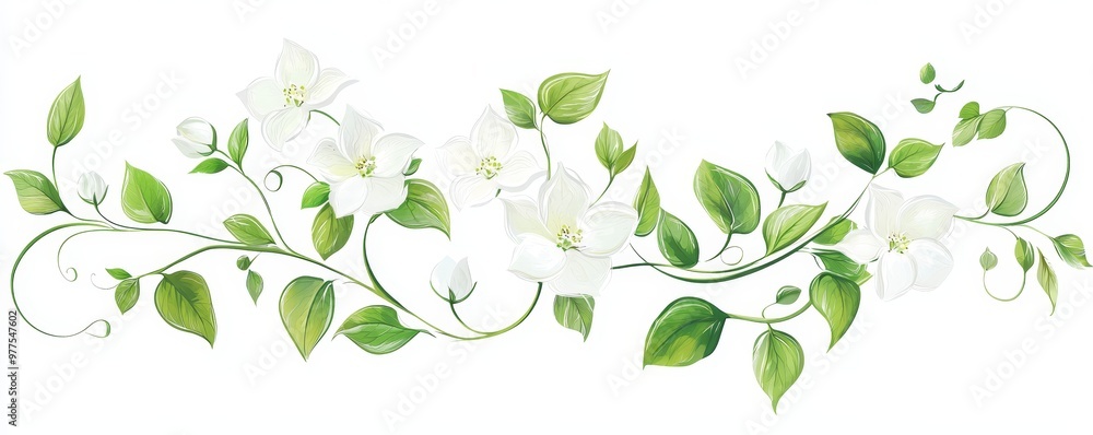 Flower with transparent background, white on vine (PNG) Flower with transparent background, white on vine (PNG)