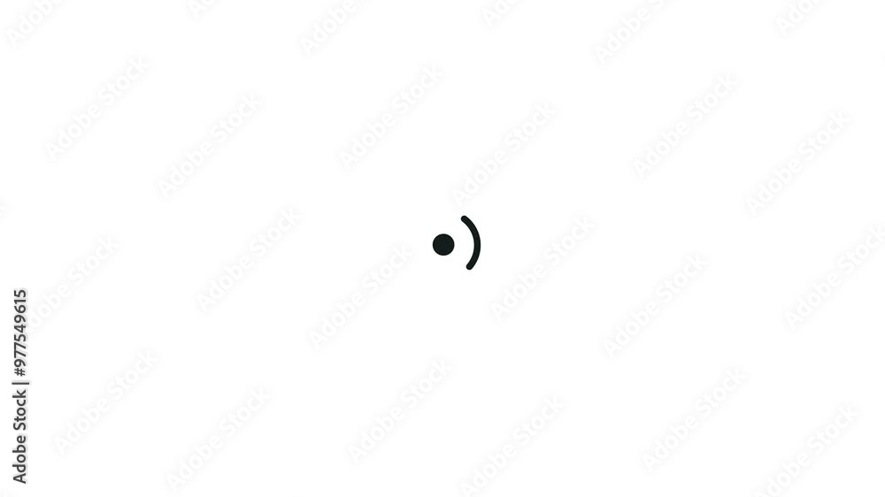 Digital Technology Wireless Network Symbol Icon Animation. Wi-Fi Internet Signal Transmission and Connectivity. Digital Technology Wireless Network Symbol Icon Animation. Wi-Fi Internet Signal Transmission and Connectivity.
