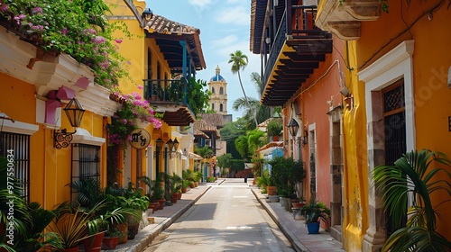 Walking through the streets of Cartagena, Colombia, immerses you in a vibrant mix of colonial architecture, colorful houses, and lively plazas. The historic walled city, with its rich cultural 