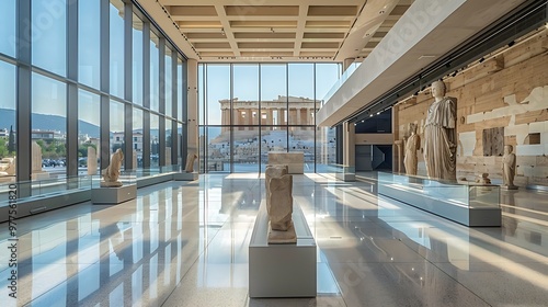 Visiting the Acropolis Museum, Athens, Greece, offers a journey through ancient Greek art and history, with its modern design and stunning views of the Parthenon. The museum's carefully curated 