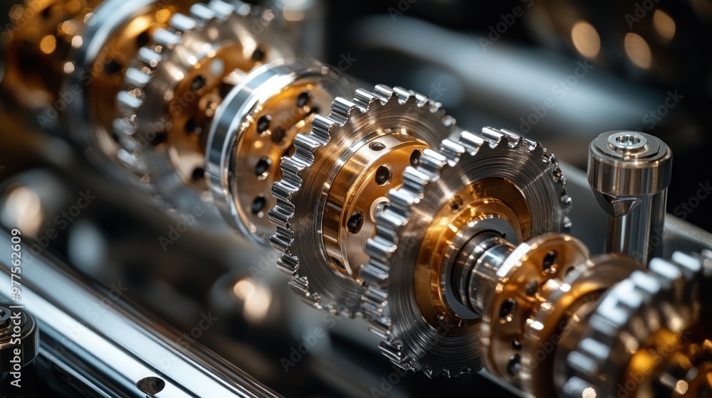 Close-up of Complex Gear System Close-up of Complex Gear System