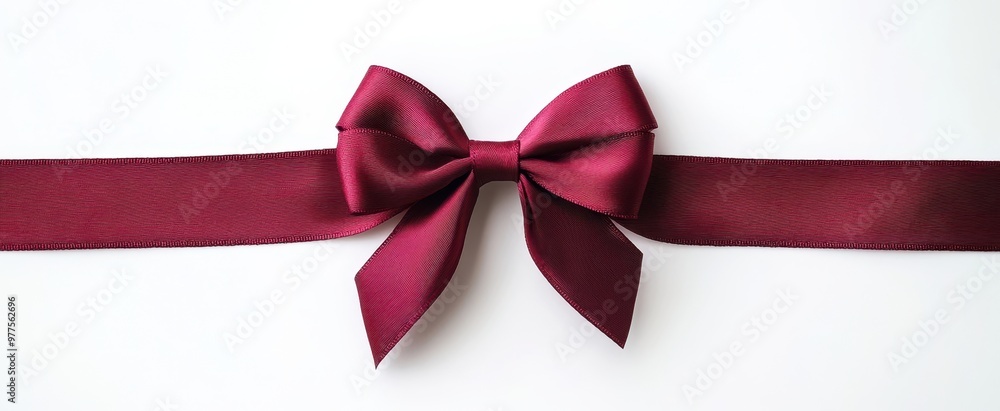 The Elegant Maroon Satin Bow The Elegant Maroon Satin Bow