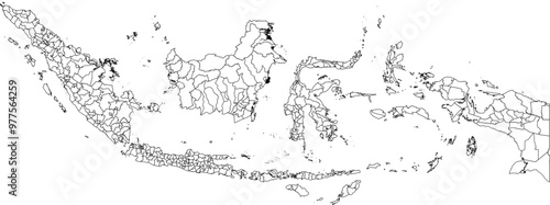 INDONESIA MAP WITH DEPARTMENTS DIVISIONS STATES COUNTIES