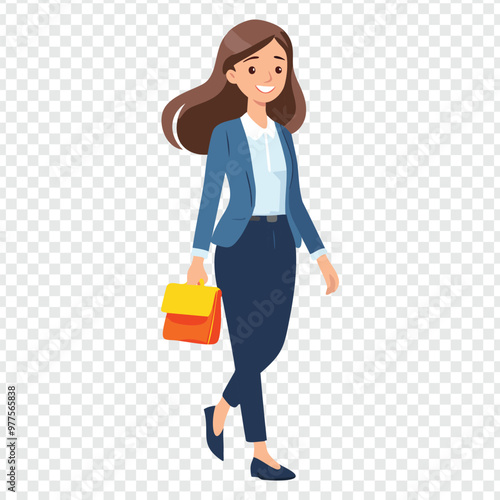 woman with shopping bags or office bag