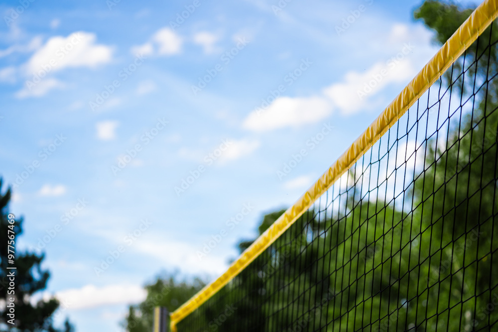 Fototapeta premium Volleyball net. Volley outdoors