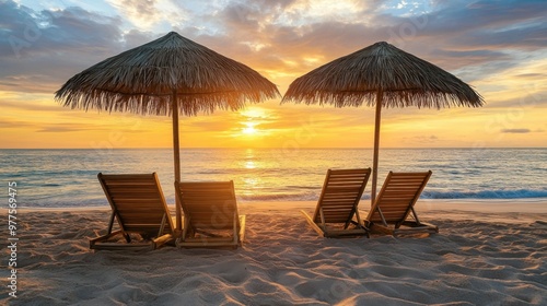 Beach Sunset Relaxation photo