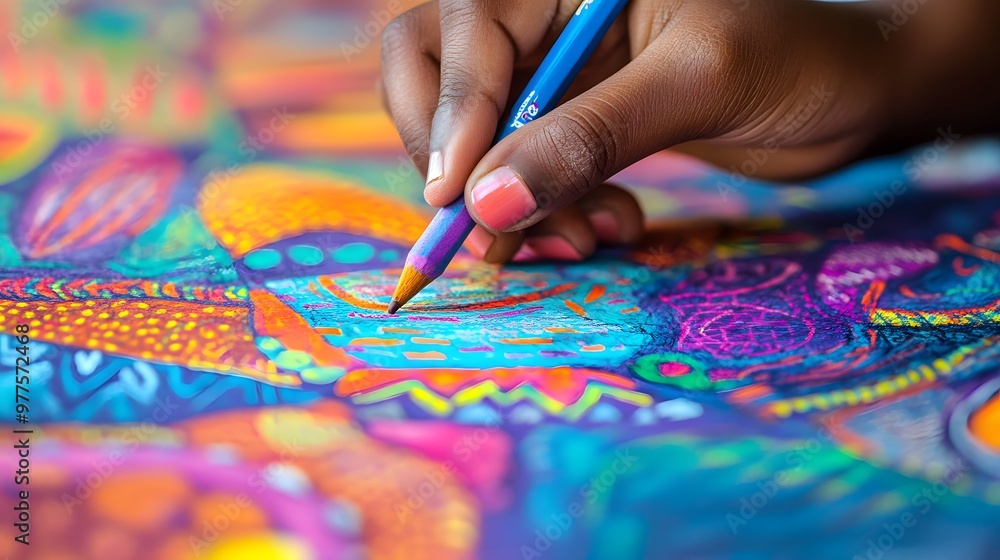Hand Holding a Crayon Drawing on Paper: A child’s hand gripping a crayon, drawing vibrant shapes and patterns on a piece of paper.
Hand Holding a Crayon Drawing on Paper: A child’s hand gripping a crayon, drawing vibrant shapes and patterns on a piece of paper.