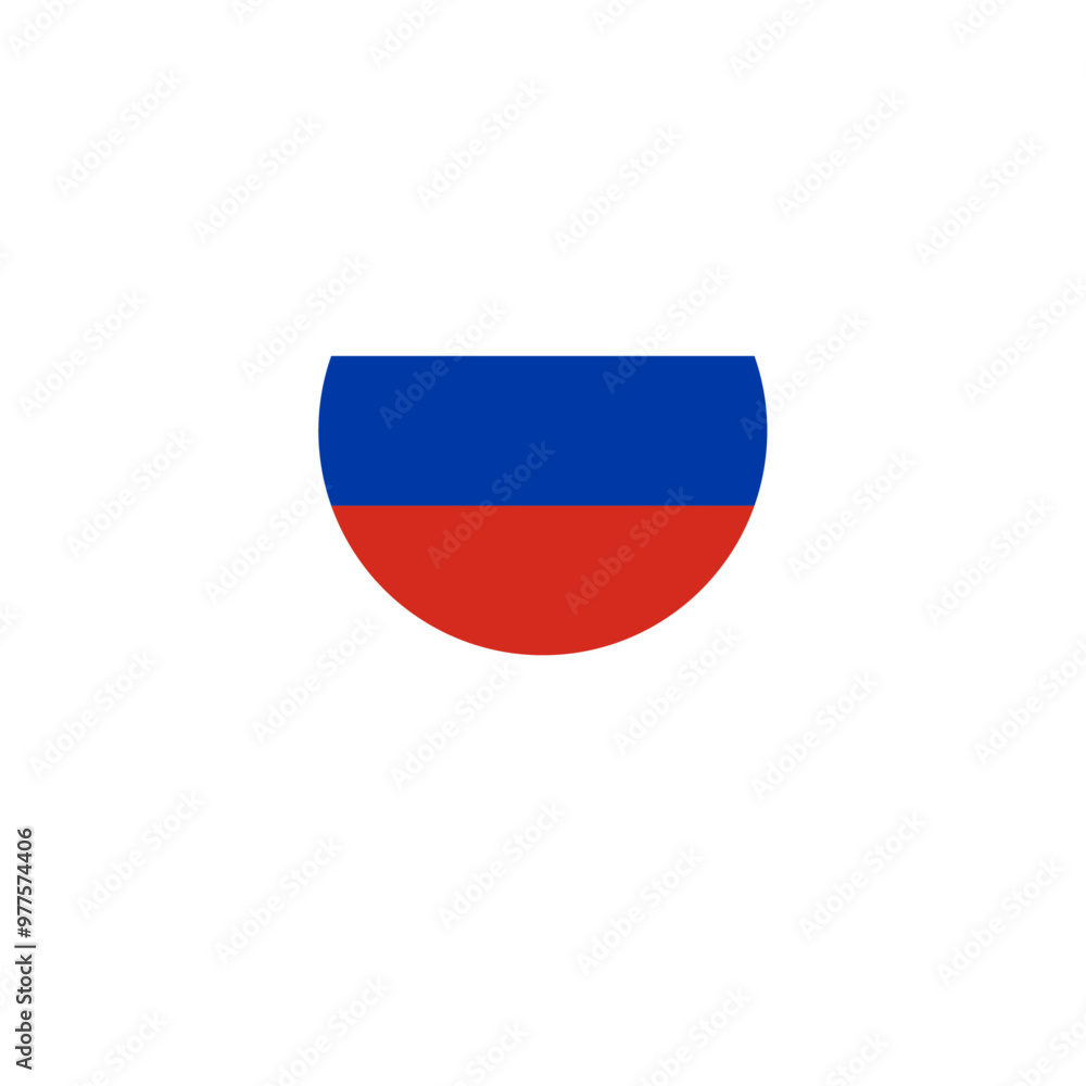 Fototapeta premium Russia flag location icon