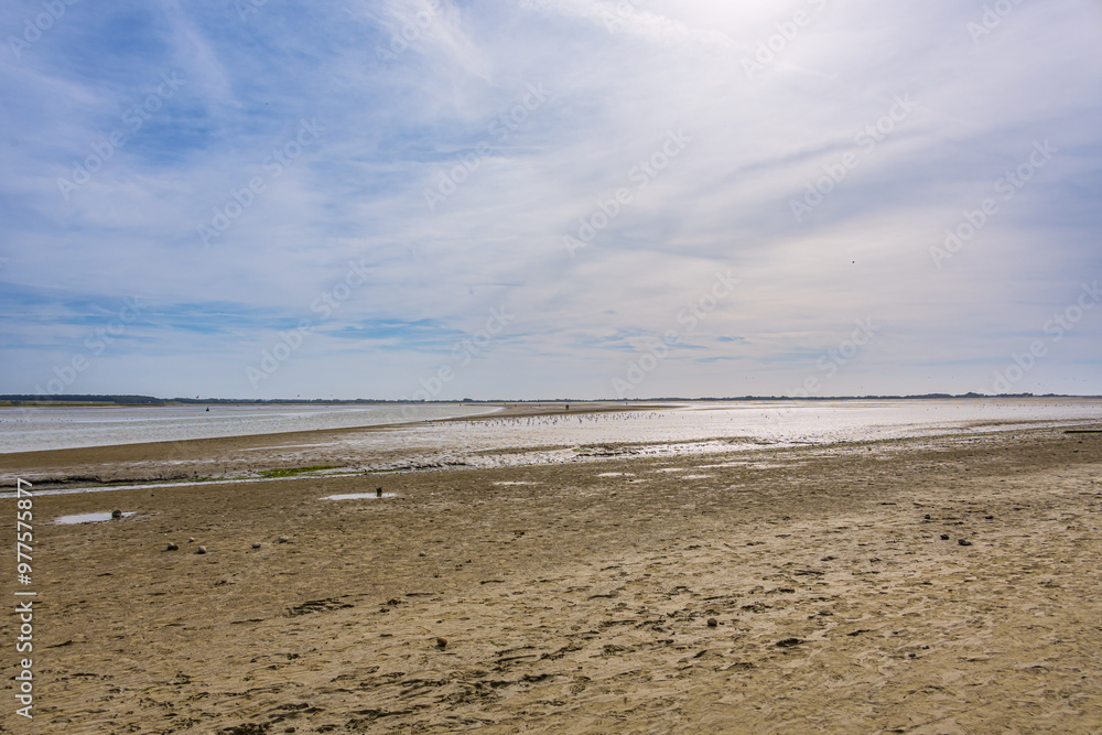 Réserve Naturelle Nationale de la Baie de Somme vue depuis Le Crotoy Réserve Naturelle Nationale de la Baie de Somme vue depuis Le Crotoy
