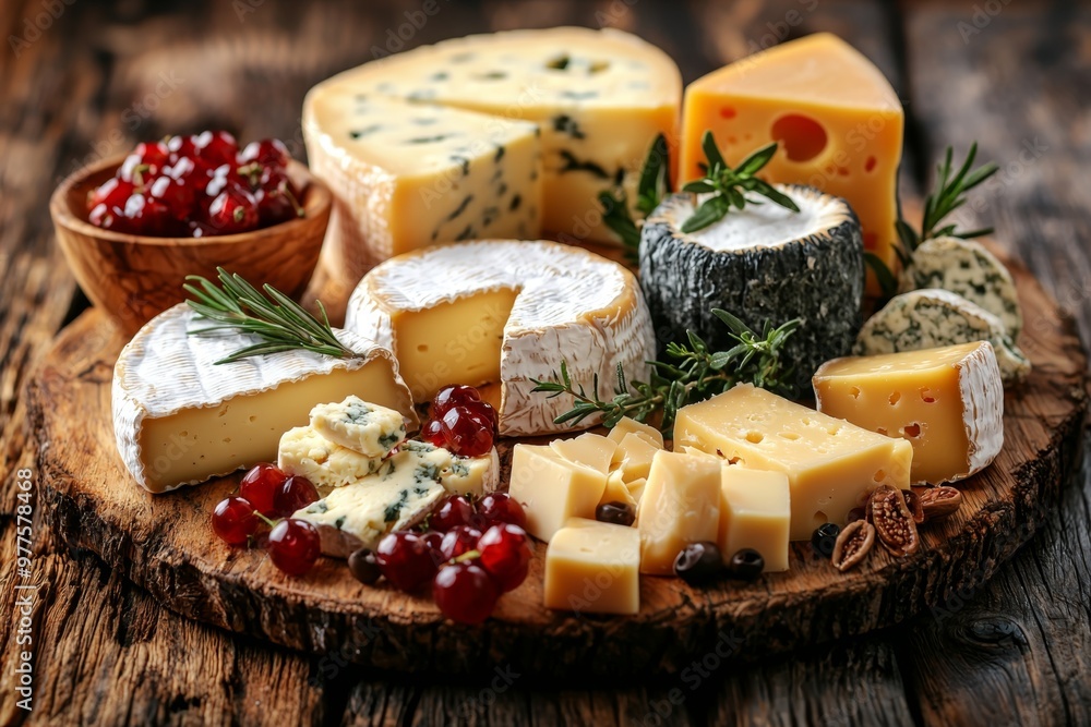 Assortment of cheese on wooden table, closeup. Dairy products. Cheese Selection. Large assortment of international cheese specialities. Assortment of cheese on wooden table, closeup. Dairy products. Cheese Selection. Large assortment of international cheese specialities.
