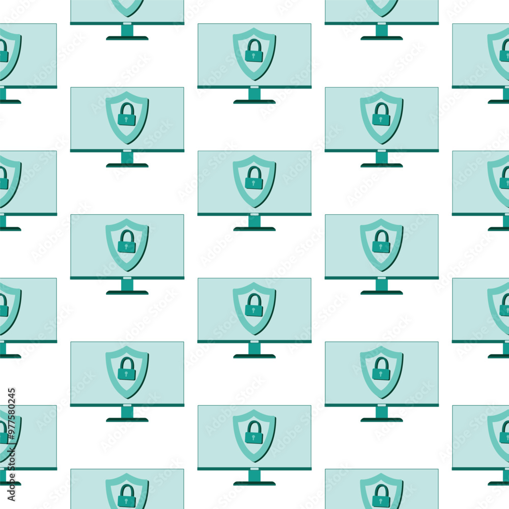 CyberSecurity illustration pattern