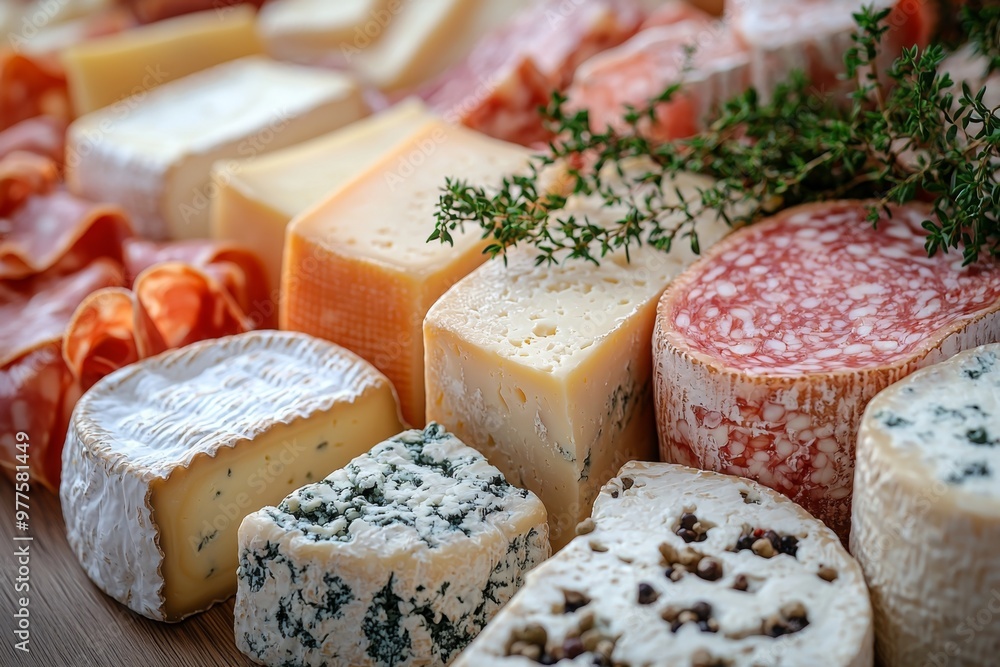 Assortment of cheese on wooden table, closeup. Dairy products. Cheese Selection. Large assortment of international cheese specialities.
Assortment of cheese on wooden table, closeup. Dairy products. Cheese Selection. Large assortment of international cheese specialities.