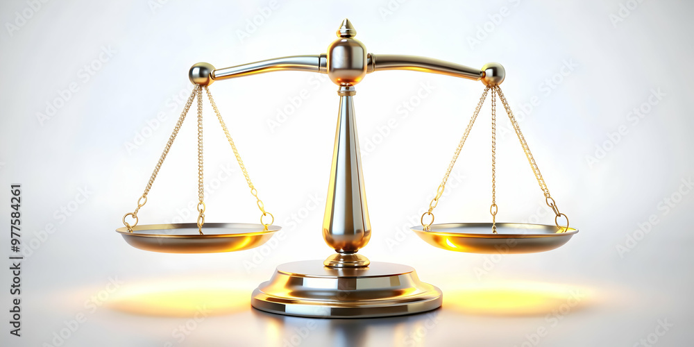 3D Floating Scales of Justice Glowing in Mid Air - Symbolizing Fairness and Equality for Human Rights Day, Isolated on White Background 3D Floating Scales of Justice Glowing in Mid Air - Symbolizing Fairness and Equality for Human Rights Day, Isolated on White Background