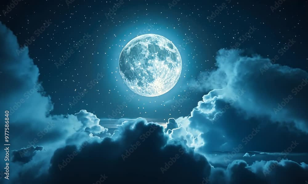 Full Moon in the Night Sky Full Moon in the Night Sky