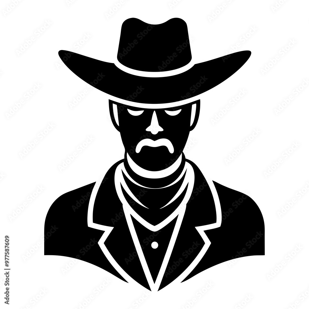 Cowboy vector illustration: cartoon, clipart, line art design with a western theme.
Cowboy vector illustration: cartoon, clipart, line art design with a western theme.