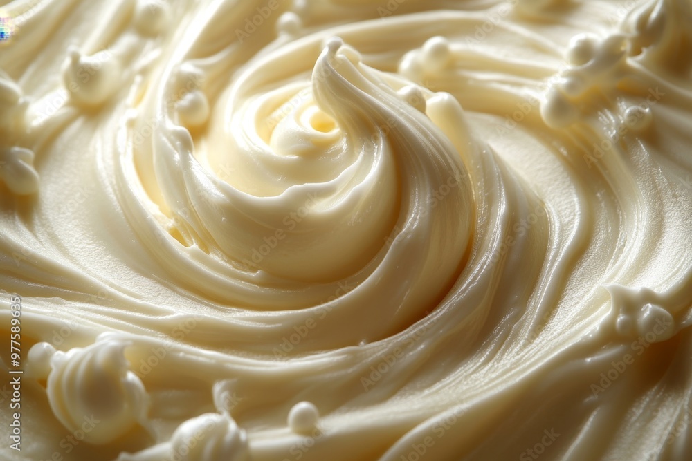 Cream with swirls. Creammy background Cream with swirls. Creammy background