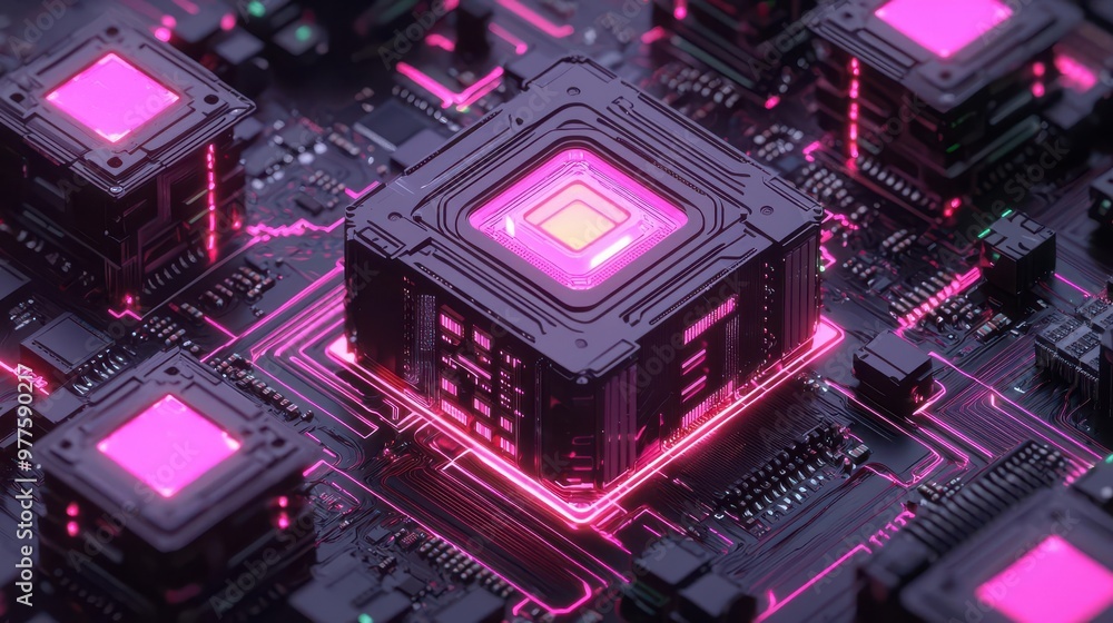 GPU depicted in retro pixel art style