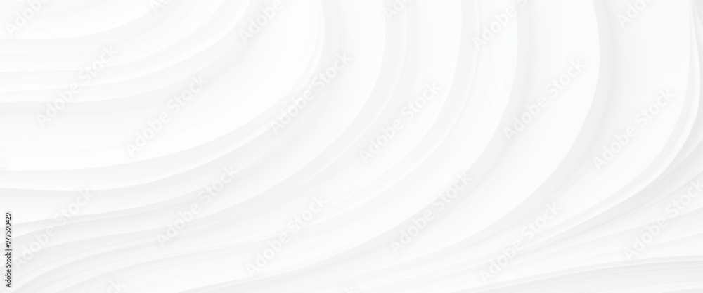 white wave curve lines banner background design. White wave modern abstract background. Luxury horizontal white background for business banner, poster, backdrop, voucher, invite. Vector illustration white wave curve lines banner background design. White wave modern abstract background. Luxury horizontal white background for business banner, poster, backdrop, voucher, invite. Vector illustration