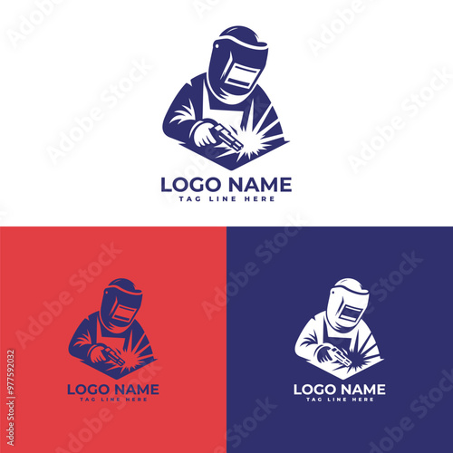 welder logo vector