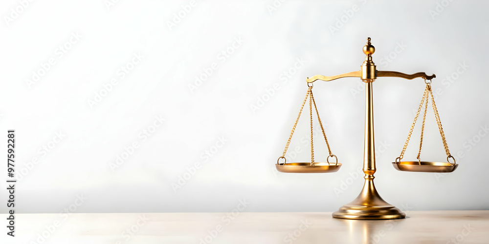 Minimalist Flat White Background with Legal Scales Icon - Ideal for Justice and Human Rights Day Message - Clean Design with Ample Copy Space Minimalist Flat White Background with Legal Scales Icon - Ideal for Justice and Human Rights Day Message - Clean Design with Ample Copy Space