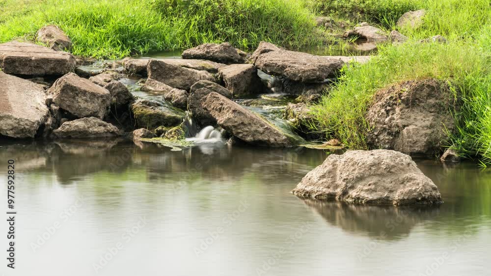 Rural streams and rivers timelapse Rural streams and rivers timelapse