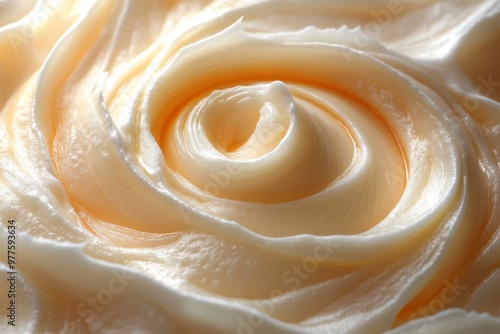 Cream with swirls 