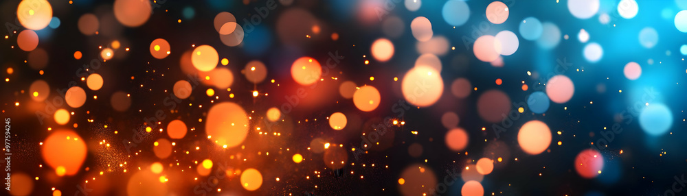 Festive Bokeh Lights Background for 2025 Calendar Design - Soft Colorful Blurred Lights Creating a Warm Inviting Atmosphere in Photo Stock Festive Bokeh Lights Background for 2025 Calendar Design - Soft Colorful Blurred Lights Creating a Warm Inviting Atmosphere in Photo Stock